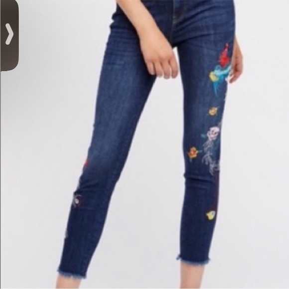 Free People Embroidered Jeans - Picture 5 of 7